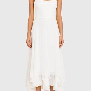 Amanda Uprichard Strapless White Dress